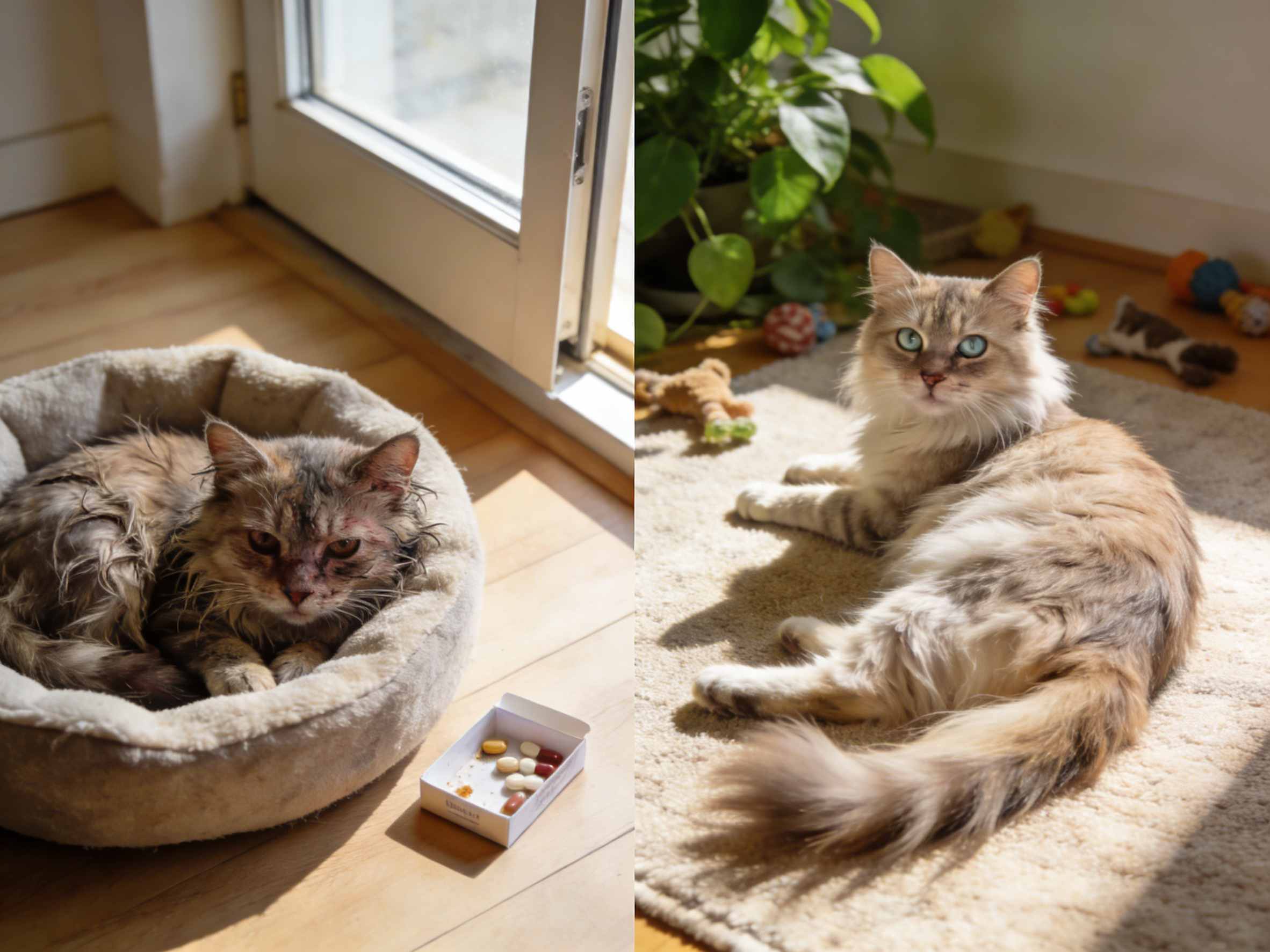 Pre-and post-treatment comparison of FIP